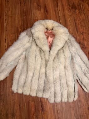 Silver Fur Coat fox fur